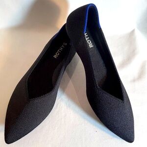 ROTHY’S SZ 7.5 Pointy Toe Removable Sole Slip On Ballet Flats
